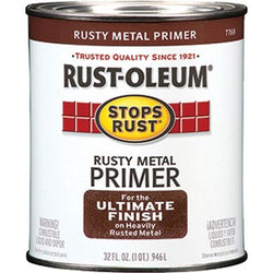 Rust-Oleum 7769502 qt Rusty Metal Primer Stops Rust Paint-1PK