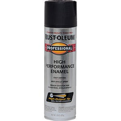 Rust-Oleum 7578838 15oz Flat Black Professional High Performance Spray Paint Enamel-1PK LANC-29287