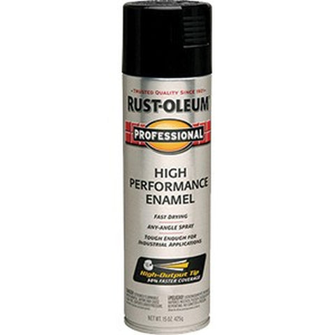 Rust-Oleum 7579838 15oz Gloss Black Professional Spray Paint-1PK LANC-29288