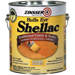 Zinsser 00301 1G 3Lb Cut Bullseye Clear Shellac-1PK