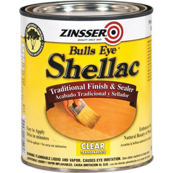 Zinsser 304H Qt Bullseye Clear Shellac-1PK