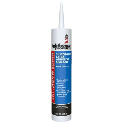 Lighthouse 2737271 10.5oz White Magic Acrylic 45 Year Caulk-12PK LANC-2952