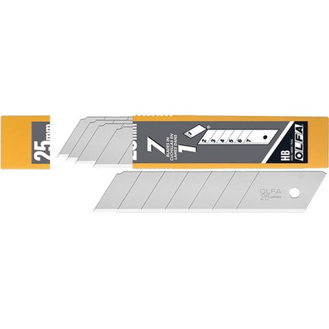 OLFA HB-5B 25mm 7-pt Silver Extra Heavy-Duty Snap-Off Blade (5pk) LANC-29590
