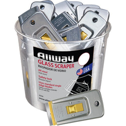 Allway GS50 Safety Glass Scraper Labelled (50/bucket)-50PK LANC-2