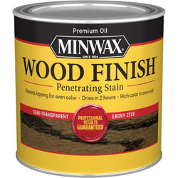 Minwax 22718 1/2pt Ebony 2718 Semi-Transparent Stain-1PK LANC-305
