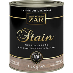 Zar 17012 Qt Silk Gray 170 Wood Stain-1PK