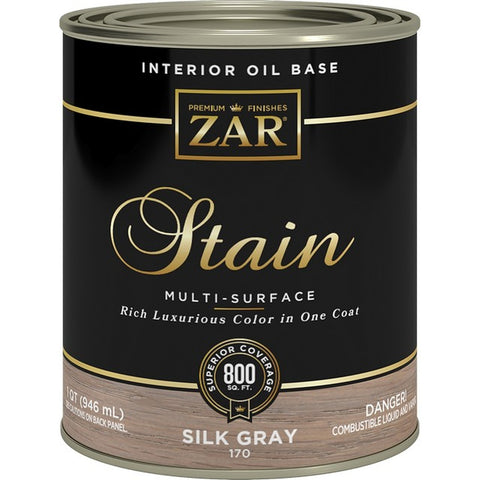 Zar 17012 Qt Silk Gray 170 Wood Stain-1PK