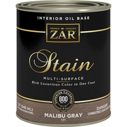 Zar 17112 Qt Malibu Gray 171 Wood Stain-1PK