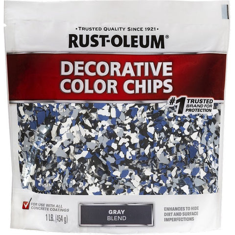 Rust-Oleum 301359 1lb Gray Blend Decorative Chips-1PK LANC-308398