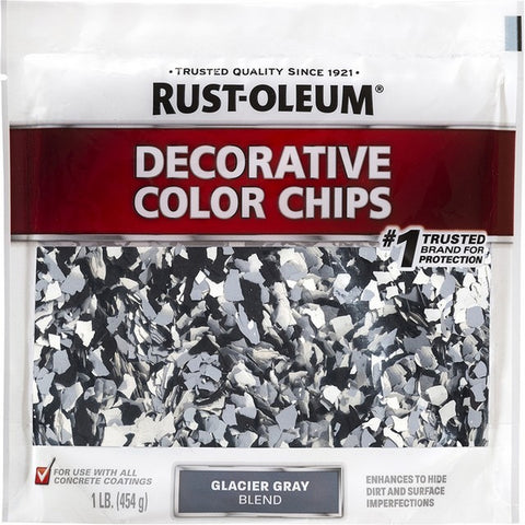 Rust-Oleum 312449 1lb Glacier Gray Blend Decorative Chips-1PK LANC-308757