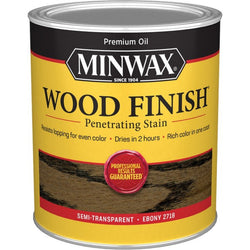 Minwax 70013 qt Ebony 2718 Semi-Transparent Stain-1PK LANC-315