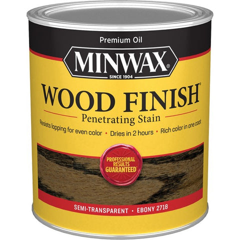 Minwax 70013 qt Ebony 2718 Semi-Transparent Stain-1PK LANC-315