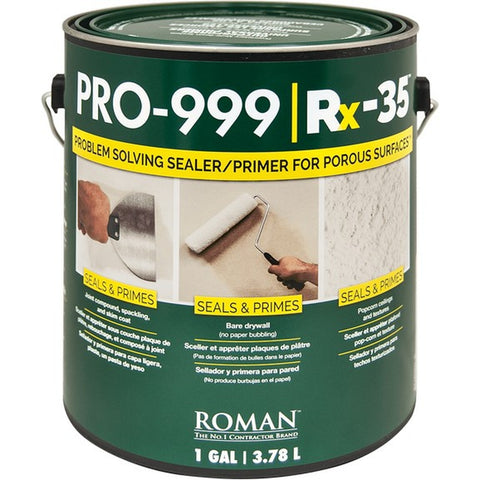 Roman PRO-999 1gal RX-35 Liquid Drywall Repair Primer & Sealer-1PK