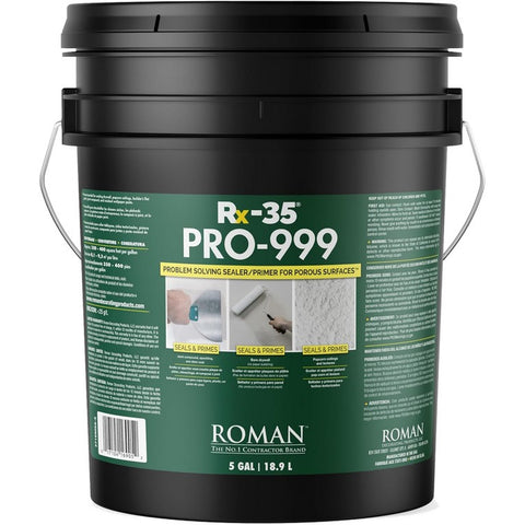 Roman PRO-999 5gal RX-35 Liquid Drywall Repair Primer & Sealer-1PK