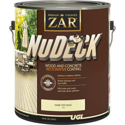 Zar 17613 1gal NuDeck Deep Tint Base Wood and Concrete Restorative Coating-1PK