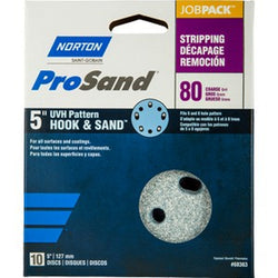Norton 68363 5 5 & 8 Hole P80C ProSand Paper H&L UVH Disc (10pk) LANC-328282