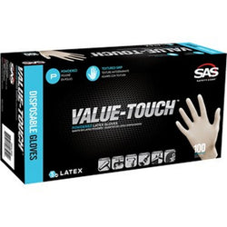SAS 6594 XL 5mil Value-Touch Latex Disposable Gloves Powdered (100Pk) LANC-329749