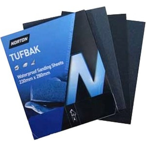 Norton 01296 9 x 11 220C Tufbak Waterproof Paper Sheets Bulk - UPC (50/pk) LANC-3432