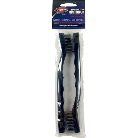 Dynamic DYN10025 3 x 7 Row Stainless Steel  Mini Wire Brush (2pk) LANC-357387