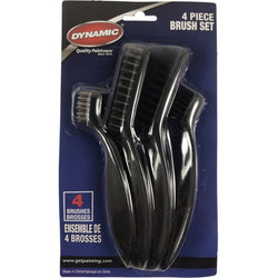 Dynamic DYN11021 4pc Mini Wire Brush Set (2-Nylon & 2-Stainless Steel)-1PK LANC-357390