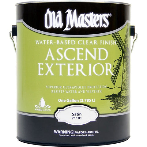 Old Masters 71101 1gal Satin Ascend Ext Water Based Clear Finish-1PK LANC-361776