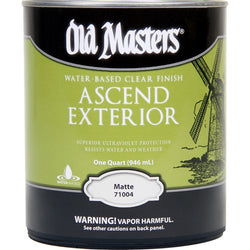 Old Masters 71004 qt Matte Ascend Ext Water Based Clear Finish-1PK LANC-361779