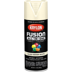 Krylon K02706007 12oz Gloss Dover White Fusion All-In-One Spray Paint-1PK LANC-362380