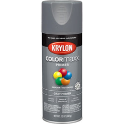 Krylon K05582007 12oz Gray Primer COLORmaxx Spray Paint-1PK