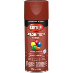 Krylon K05583007 12oz Red Oxide Primer COLORmaxx Spray Paint-1PK