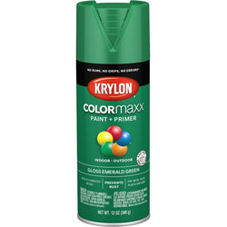Krylon K05517007 12oz Gloss Emerald Green COLORmaxx Spray Paint-1PK LANC-362425