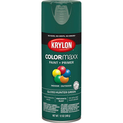 Krylon K05523007 12oz Gloss Hunter Green COLORmaxx Spray Paint-1PK LANC-362429