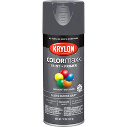 Krylon K05539007 12oz Gloss Smoke Gray COLORmaxx Spray Paint-1PK LANC-362468