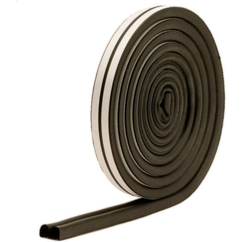 M-D 66101 5/16 X 23/64 X 200' Black D-Profile EPDM Weatherstrip Bulk Roll-1PK LANC-366234
