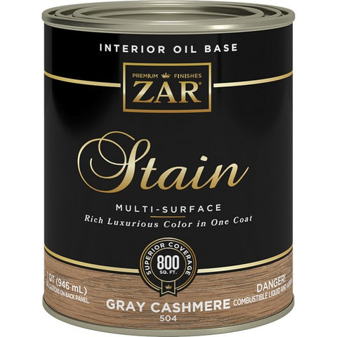 ZAR 50412 Qt Gray Cashmere Wood Stain-1PK