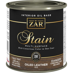 ZAR 50306 .5Pt Oiled Leather Wood Stain-1PK