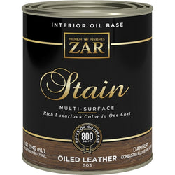 ZAR 50312 Qt Oiled Leather Wood Stain-1PK