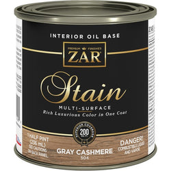 ZAR 50406 .5Pt Gray Cashmere Wood Stain-1PK
