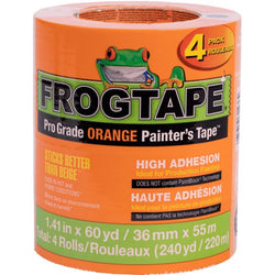 Shurtape 242808/105573 1.41 x 60yd FrogTape Pro Grade Orange Painter's Tape (4/Pk) LANC-369474