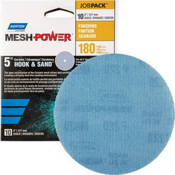 Norton 68439 5 180G Mesh Power Hook & Sand Sanding Disc - 10pk LANC-371502