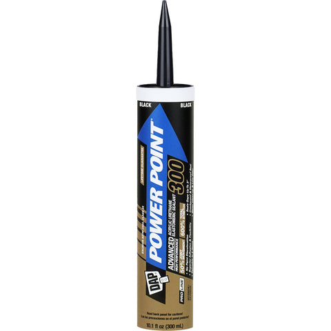 DAP 18946 10oz Black Power Point 300 Acrylic Urethane Elastomeric Sealant-12PK LANC-372526