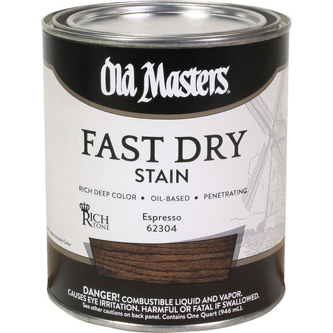 Old Masters 62304 qt Rich Tone Fast Dry Stain Espresso-1PK LANC-372617