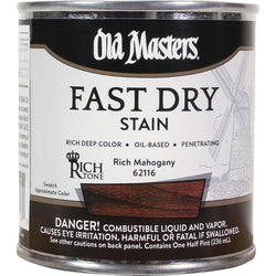 Old Masters 62116 1/2pt Rich Tone Fast Dry Stain Rich Mahogany-1PK LANC-372618