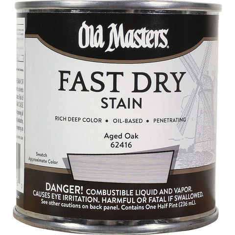 Old Masters 62416 1/2pt Fast Dry Stain Aged Oak-1PK LANC-372619