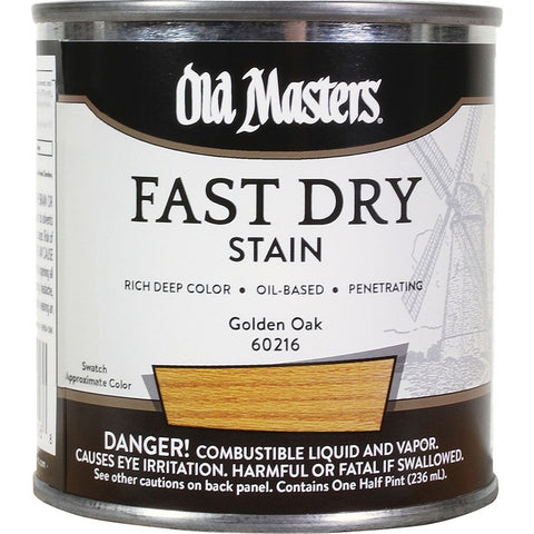 Old Masters 60216 1/2pt Fast Dry Stain Golden Oak-1PK LANC-372626