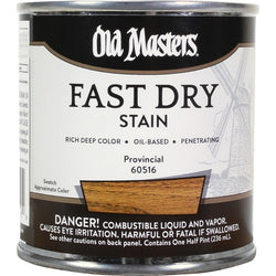 Old Masters 60516 1/2pt Fast Dry Stain Provincial-1PK LANC-372627