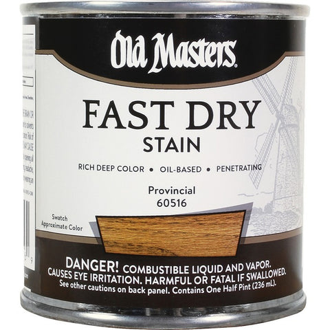 Old Masters 60516 1/2pt Fast Dry Stain Provincial-1PK LANC-372627