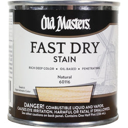 Old Masters 60116 1/2pt Fast Dry Stain Natural-1PK LANC-372628