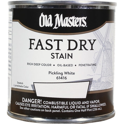 Old Masters 61416 1/2pt Fast Dry Stain Pickling White-1PK LANC-372636