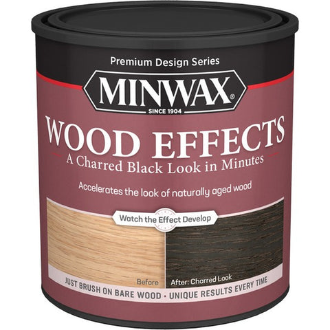 Minwax 40414 qt Charred Black Semi-Transparent Wood Effects-1PK LANC-373132