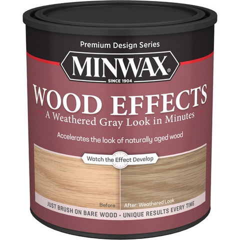 Minwax 40214 qt Weathered Gray Semi-Transparent Wood Effects-1PK LANC-373134